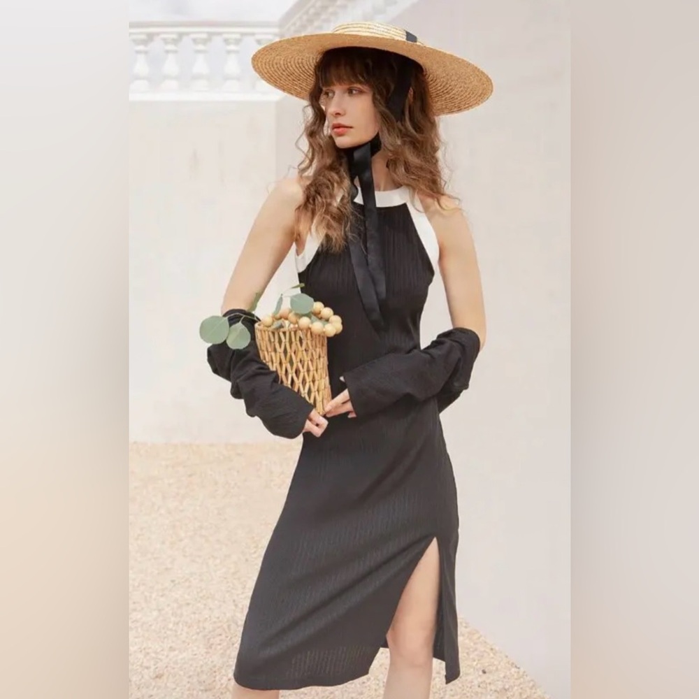 Petite Studio Clara Dress in Black - two piece set